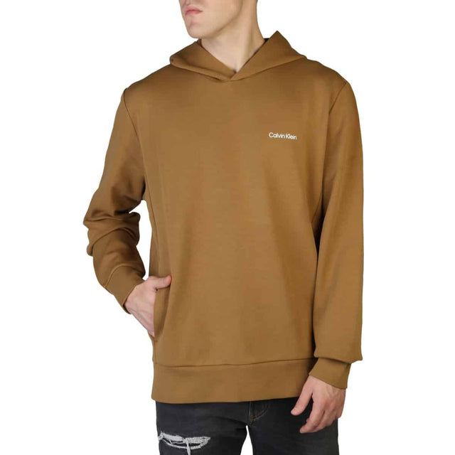 Men's sweatshirt Fall/Winter sweatshirt Hooded sweatshirt Cotton blend sweatshirt Unlined sweatshirt Pockets Relaxed fit sweatshirt Fixed hood Ribbed hems sweatshirt