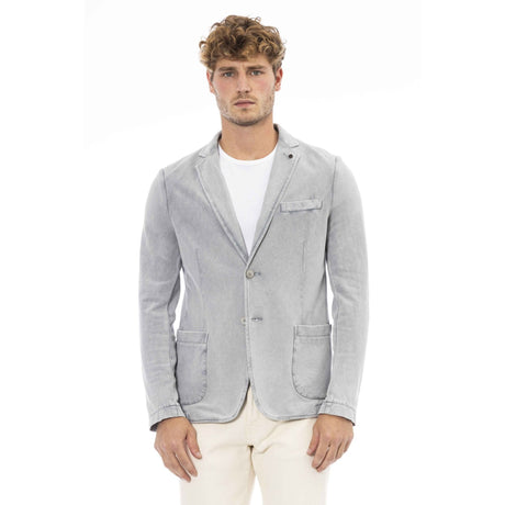 Men's jacket Italian-made jacket Button-up jacket Long-sleeve jacket 3-pocket jacket Solid color jacket 100% cotton jacket Breathable jacket Comfortable jacket