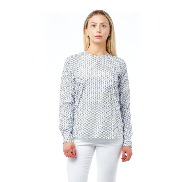 Bagutta Women's Polka Dot Shirt 100% cotton Polka dot pattern (specify colors if available) Button back closure Long sleeves Round neckline Breathable Comfortable Italian design Versatile Workwear Everyday wear Weekend wear Online retailers