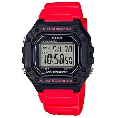 Men's digital watch Multifunction watch Easy-to-read display Plastic watch Casual watch Buckle closure 43mm watch Quartz watch Gift watch Everyday watch Multi-function