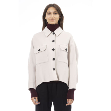 Women's bomber jacket Wool bomber jacket Fall/Winter jacket Long sleeve jacket Italian-made jacket Warm jacket Breathable jacket (if applicable) Comfortable jacket Stylish jacket Button-up jacket