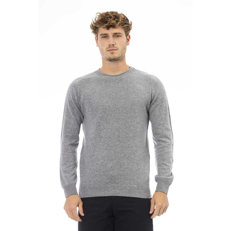 Men's sweater Fall/Winter sweater Italian-made sweater Warm sweater Comfortable sweater Layering sweater Stylish sweater Round neck sweater Regular fit sweater