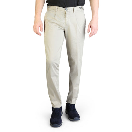 Men's trousers Spring/Summer collection Stretch cotton (98% cotton, 2% elastane) Breathable Comfortable fit Button and zip fastening 4 pockets (likely 2 front, 2 back) Machine washable Easy care