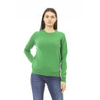 Women's sweater Merino wool sweater Fall/Winter collection Italian-made sweater Solid color sweater (or specify colors if available) Long sleeve sweater Comfortable sweater Soft sweater Breathable sweater Warm sweater Sophisticated style Layering piece Visible logo Merino wool breathable temperature-regulating soft