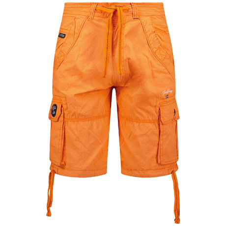 Men's Spring/Summer shorts Shorts with frog closure  6-pocket shorts Solid color shorts Cotton shorts Wash at 30° C Visible logo