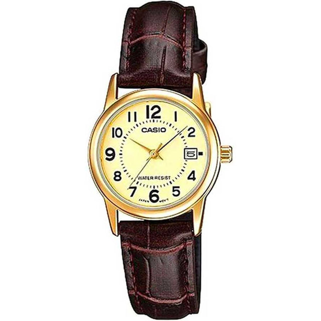 Women's watch Petite watch Leather watch Classic watch Quartz watch Gift watch 3-hand watch Date watch Everyday watch Comfortable watch Secure watch Stainless steel watch Genuine leather strap Buckle closure Patina Story watch Timeless watch