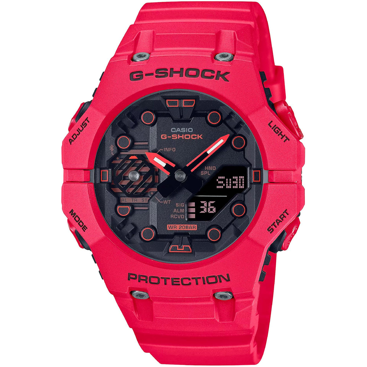 Casio Men's Watch Men's Sports Watch White Watch Analog-Digital Watch Plastic Watch 3 ATM Water Resistant