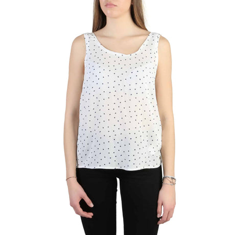 women's blouse, sleeveless top, spring/summer blouse, dry clean care