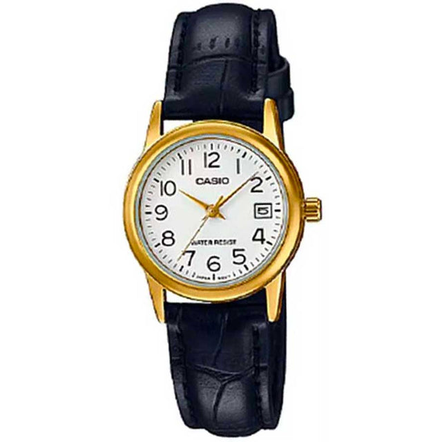 Women's watch Petite watch Leather watch Classic watch Quartz watch Gift watch 3-hand watch Date watch Everyday watch Comfortable watch Secure watch Stainless steel watch Genuine leather strap Buckle closure Patina Sophisticated watch Organized watch