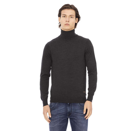 Men's sweater Round neck sweater Fall/Winter collection Merino wool sweater Solid color sweater (or specific colors if available) Long sleeve sweater Comfortable sweater Classic sweater Versatile sweater Layering piece Visible logo Merino wool