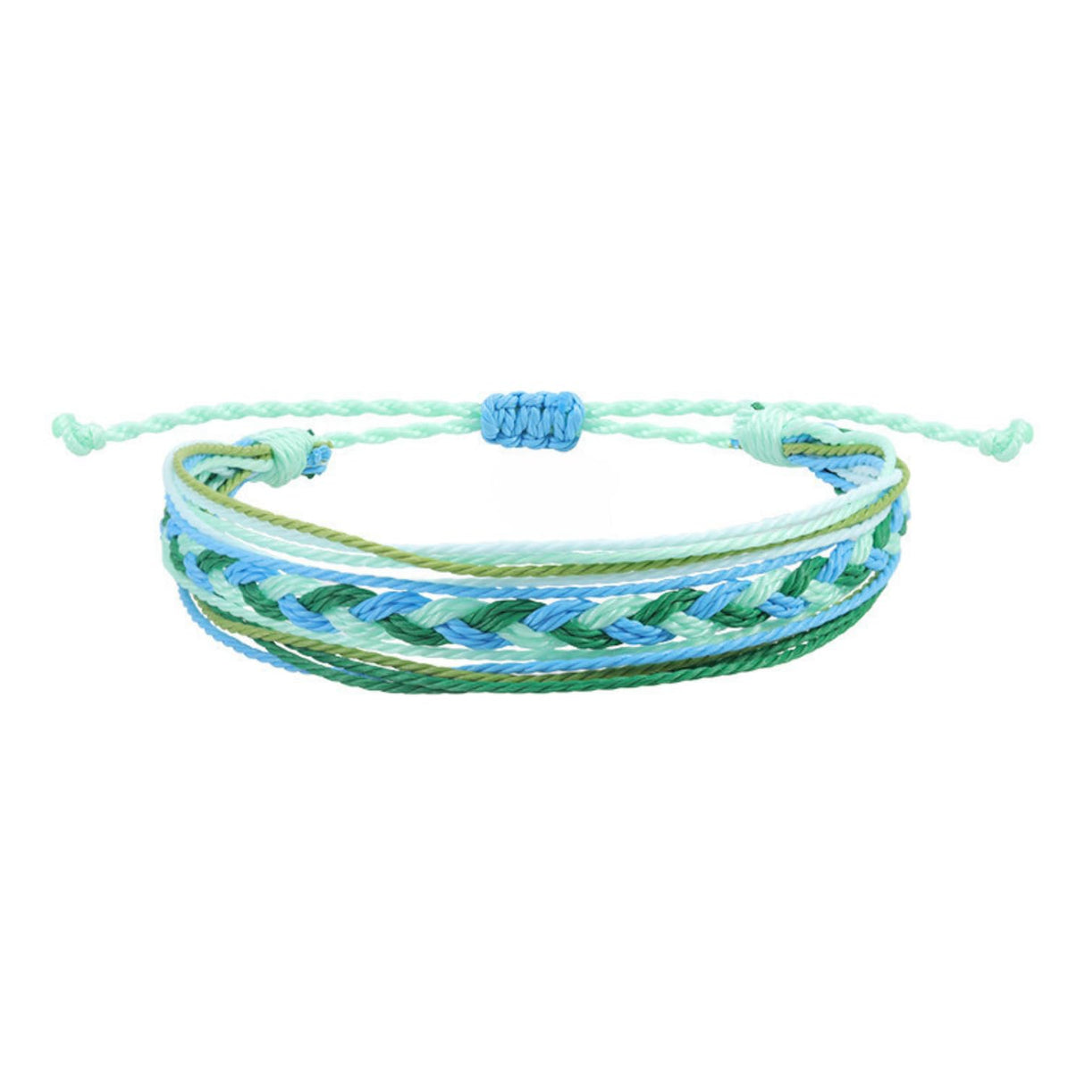 Triplek&s Women Thread Woven Bracelet Women Men Lucky Charm Adjustable Yoga Braided Rope Bracelets Friendship Jewelry (Green and blue braided)