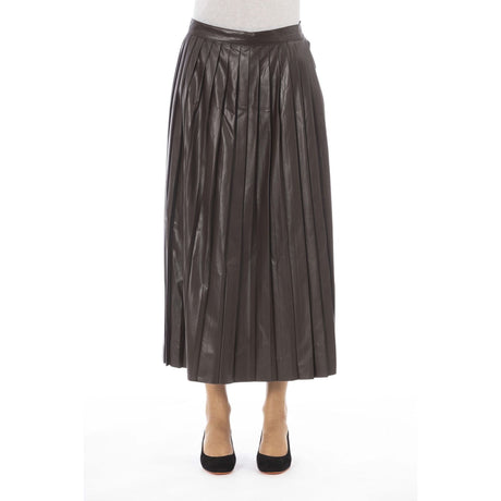 Women's skirt Faux leather skirt Fall/Winter skirt Italian-made skirt Comfortable skirt Versatile skirt Flattering skirt Stylish skirt