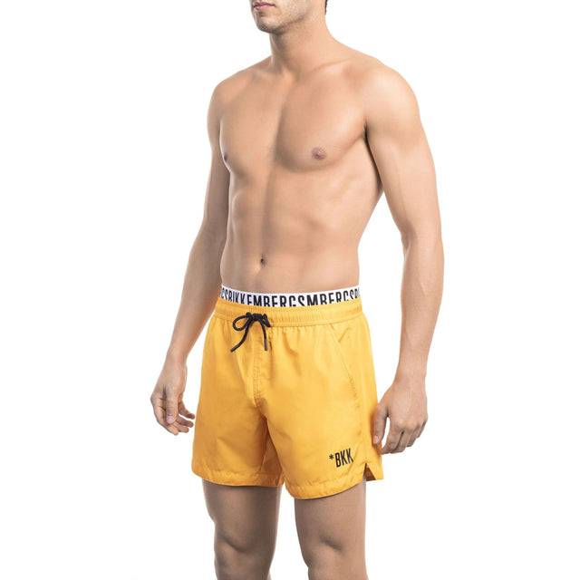 Men's swim shorts Spring/Summer collection Solid color swim shorts Polyester swim shorts Quick-drying swim shorts Elastic waistband swim shorts Breathable swim shorts Visible logo Minimalist swim shorts Italian-inspired swimwear