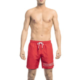 Men's swim shorts Spring/Summer collection Solid color swim shorts Polyester swim shorts Quick-drying swim shorts Elastic waistband swim shorts Pockets swim shorts Breathable swim shorts Visible logo