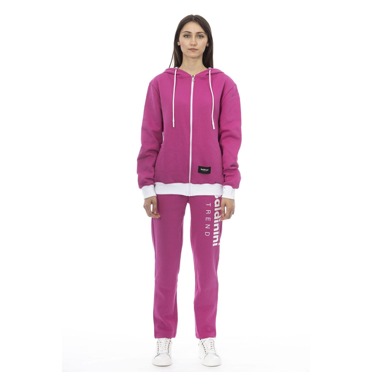 Women's tracksuit 100% cotton tracksuit Spring/Summer collection Full-zip tracksuit Hooded tracksuit Solid color tracksuit Soft tracksuit Breathable tracksuit Visible logo