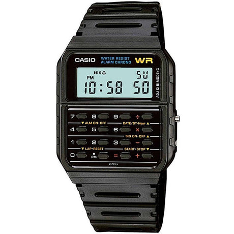 Casio watch Unisex watch Digital watch Plastic watch Plastic strap Quartz watch Water resistant watch 35mm watch Buckle closure Easy-to-read display