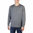Men's sweater Fall/Winter sweater Crewneck sweater Wool sweater Solid color sweater Breathable sweater Ribbed hems sweater