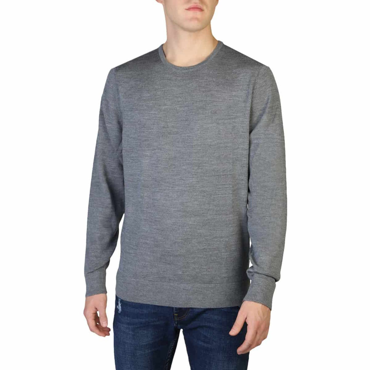 Men's sweater Fall/Winter sweater Crewneck sweater Wool sweater Solid color sweater Breathable sweater Ribbed hems sweater