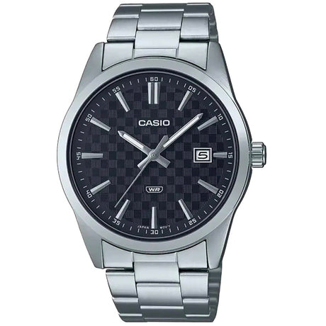 Casio watch Men's watch Classic watch Analog watch Stainless steel watch Stainless steel strap Quartz watch 41mm watch Deployment clasp Easy-read dial