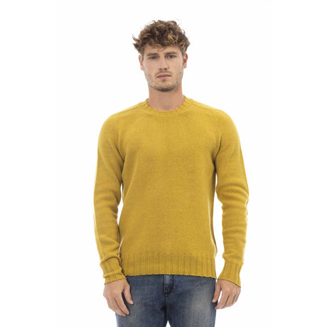 Men's sweater Long sleeves Round neck Ribbed hems Round neck sweater Long sleeve sweater Fall/Winter sweater Italian-made sweater