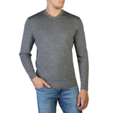 Men's sweater Fall/Winter sweater V-neck sweater Wool sweater Solid color sweater Merino wool sweater Ribbed hems sweater Machine washable sweater  Relaxed fit sweater