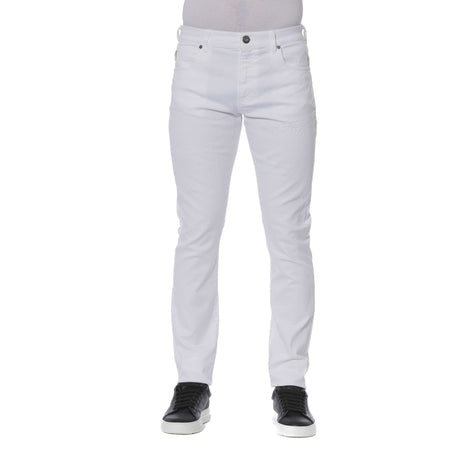 Italian-Made Men's Cotton Trousers Durable and Comfortable 100% Cotton Trousers Classic Button and Zip Fastening Trousers Versatile Solid Color Men's Trousers 4-Pocket Cotton Trousers with Visible Branding Premium Quality Men's Cotton Pants Made in Italy Casual to Smart-Casual Cotton Trousers Easy Care 100% Cotton Trousers for Men Stylish and Practical Italian Cotton Trousers Men's Essential Cotton Trousers with Refined Details