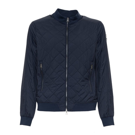 Bomber jacket, men's jacket, fall winter, 100% polyamide, solid color, zip closure, long sleeves, ribbed hems, pockets, logo, modern bomber jacket