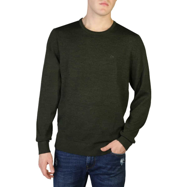 Men's sweater Fall/Winter sweater Crewneck sweater Wool sweater Breathable sweater Ribbed hems sweater Solid color sweater