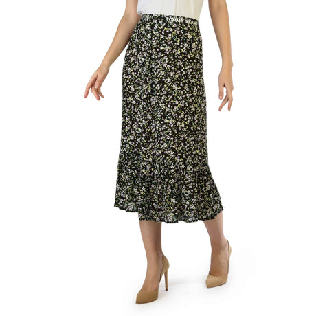 Women's skirt Spring/Summer collection 100% viscose Breathable Lightweight Floral print Side zip closure Unlined Visible logo Italian-made Flowy
