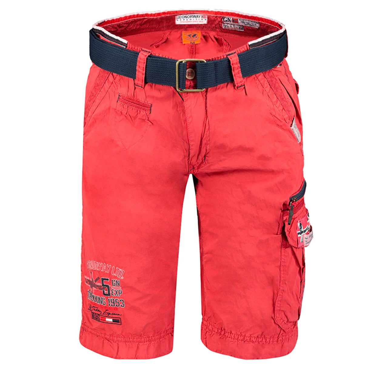 Men's Spring/Summer shorts Zip-fly shorts 6-pocket shorts Solid color shorts Cotton shorts Wash at 30° C