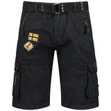 Geographical Norway Shorts Men's Spring/Summer Shorts Zip-fly Shorts 6-Pocket Shorts Solid Color Shorts Cotton Shorts Wash at 30°C Visible Logo