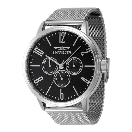 Watch, men's watch, Invicta watch, chronograph watch, multifunctional watch analog watch, stainless steel watch, deployante clasp, quartz movement, date watch, mineral glass, 44mm watch, original packaging