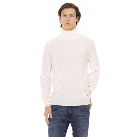 Men's sweater Turtleneck sweater Fall/Winter collection Merino wool sweater Solid color sweater Long sleeve sweater Comfortable sweater Classic sweater Versatile sweater Layering piece Turtleneck Visible logo Merino wool breathable temperature-regulating soft