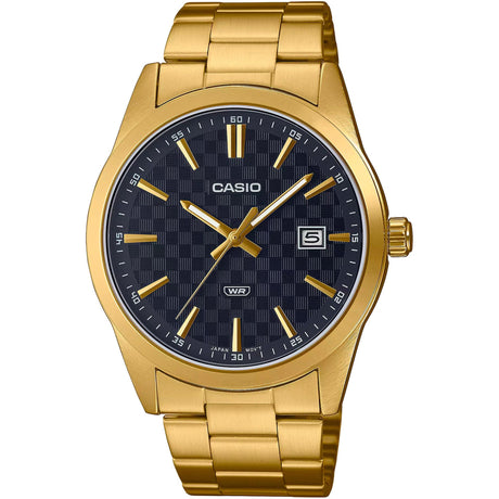 Casio watch Men's watch Classic watch Analog watch Stainless steel watch Stainless steel strap Quartz watch 41mm watch Deployment clasp Easy-read dial