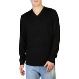 Men's sweater Fall/Winter sweater V-neck sweater Breathable sweater Ribbed hems sweater Wool sweater Solid color sweater