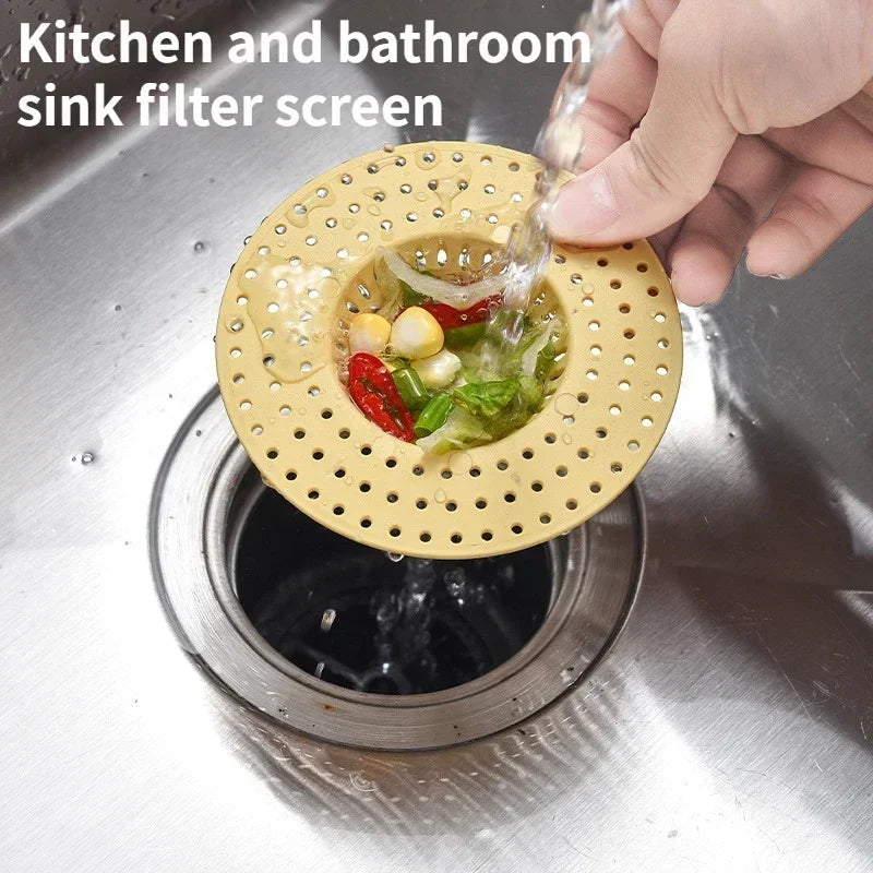 Plastic Kitchen Sink Filter Strainer Sewer Filtering Net Stopper Floor Drains Hair Catcher Waste Collector for Home  Accessories