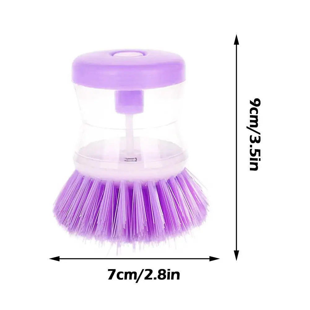 Kitchen Wash Pot Dish Brush Astronaut Washing Utensils With Automatic Soap Liquid Dispenser Household Cleaning Accessories