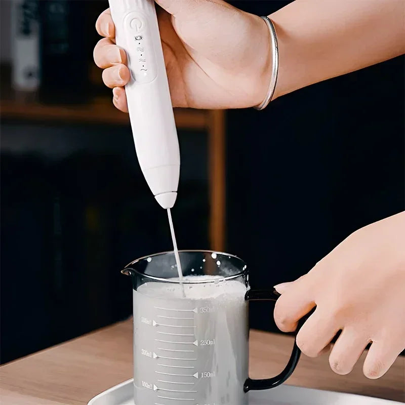 Baking Mixer Milk Frother 2-in-1 USB Rechargeable Electric Egg Beater Kitchen Gadgets Coffee Stirrer Thermomix Tm6 Tools Dining