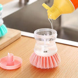 Kitchen Wash Pot Dish Brush Astronaut Washing Utensils With Automatic Soap Liquid Dispenser Household Cleaning Accessories