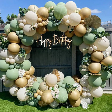 Sage Green Balloon Garland Arch Kit Wedding Birthday Party Decoration