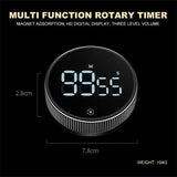 LED Digital Kitchen Timer Study Stopwatch Magnetic Electronic Cooking Countdown Clock LED Mechanical Remind Alarm Kitchen Gadget