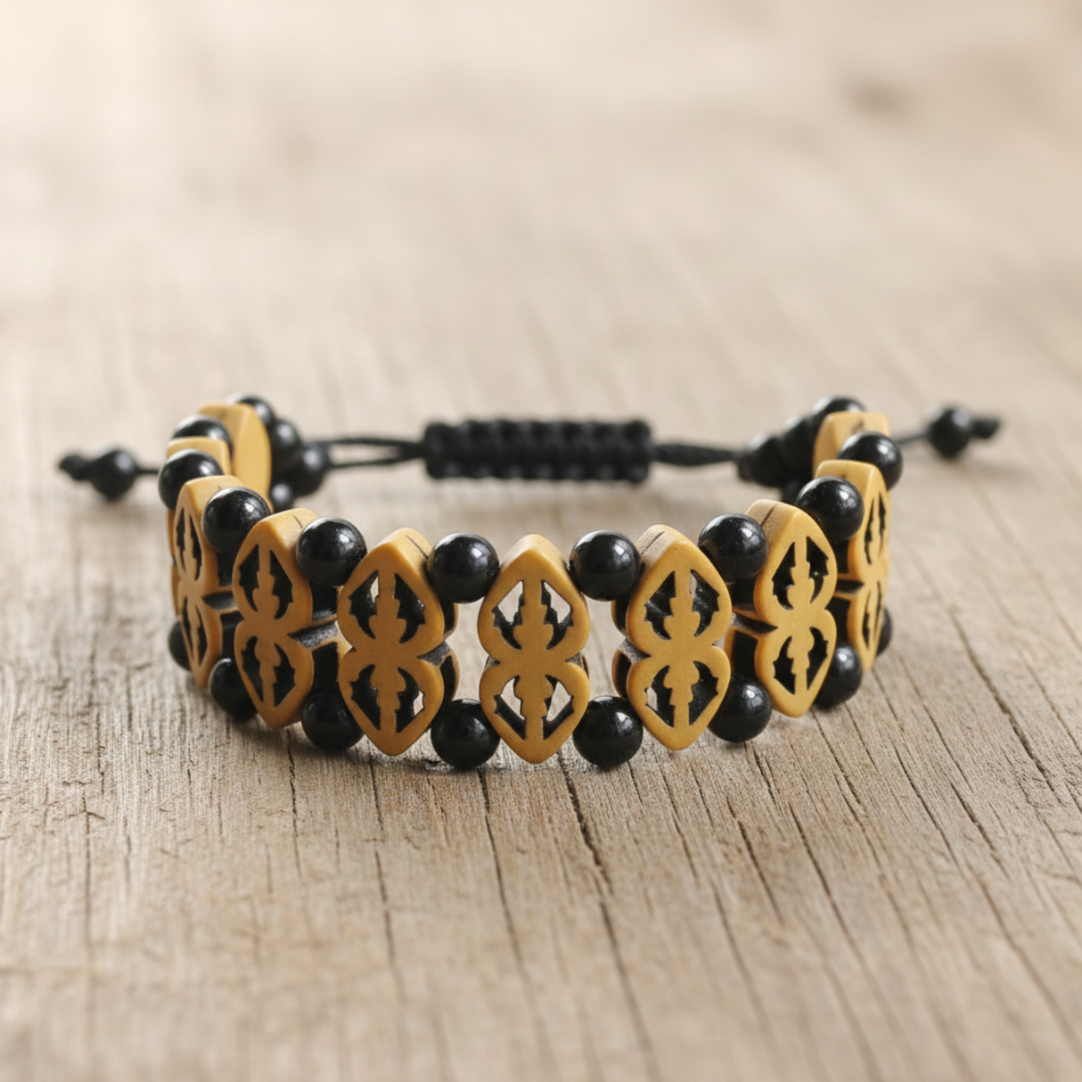 Triple k&s Herren Armband Naturstein Lava Perlen Obsidian Tigerauge Verstellbar Geschenk