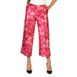 Fontana 2.0 trousers Lightweight and breathable (women's) Made in Italy Silk-polyester blend (82% polyester, 18% silk) Button and zip closure Two pockets Floral print 