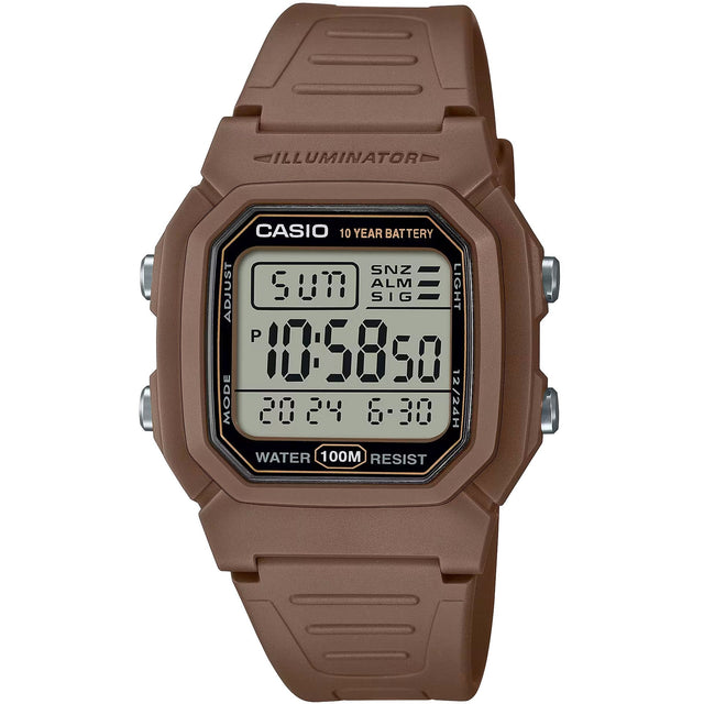 Casio Unisex Classic Digital Watch Clear Digital Display with Casio Logo 37mm Case Size (Comfortable for Most Wrists) Lightweight Plastic Case & Strap Quartz Movement Easy to Read Display Additional Features (Optional: List features like Time, Date, Alarm, Stopwatch) 10 ATM Water Resistant Durable & Reliable Unisex Style Original Packaging