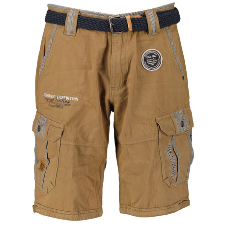 Geographical Norway Shorts Men's Spring/Summer Shorts Zip-fly Shorts 6-Pocket Shorts Solid Color Shorts Cotton Shorts Wash at 30°C Visible Logo