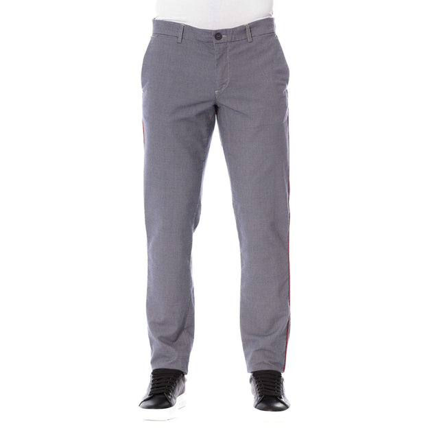 Italian-Made Men's Cotton Trousers Durable and Comfortable 100% Cotton Trousers Classic Button and Zip Fastening Trousers Versatile Solid Color Men's Trousers 4-Pocket Cotton Trousers with Visible Branding Premium Quality Men's Cotton Pants Made in Italy Casual to Smart-Casual Cotton Trousers Easy Care 100% Cotton Trousers for Men Stylish and Practical Italian Cotton Trousers Men's Essential Cotton Trousers with Refined Details