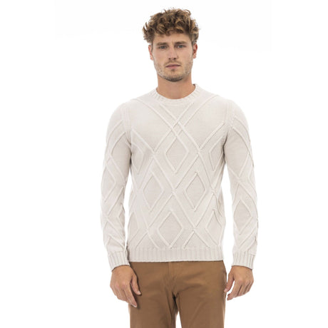 Men's sweater Merino wool sweater Fall/Winter sweater Long sleeve sweater Italian-made sweater Warm sweater Soft sweater Comfortable sweater Round neck sweater