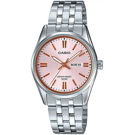 Women's watch Stainless steel watch Classic watch Quartz watch Gift watch 3-hand watch Date watch Everyday watch Comfortable watch Secure watch Deployment clasp watch Modern watch One-touch opening Confident watch Polished watch Organized watch Water-resistant watch