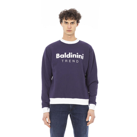 Baldinini Men's Crewneck Sweatshirt (Spring/Summer) 100% cotton Solid color Long sleeves Round neckline Breathable Comfortable Versatile Casual wear Layering Weekend style
