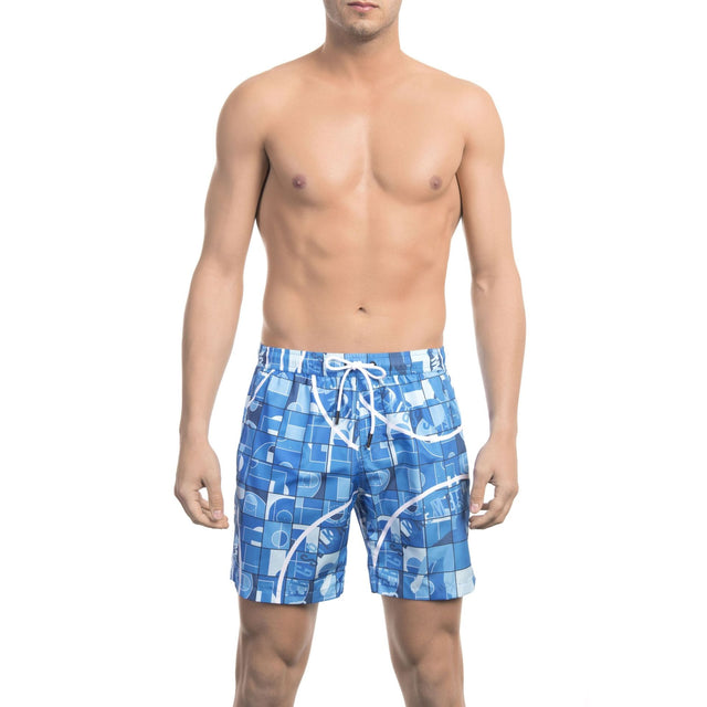 Men's swim shorts Spring/Summer collection Solid color swim shorts Polyester swim shorts Quick-drying swim shorts Elastic waistband swim shorts 3 pockets swim shorts Breathable swim shorts Visible logo Italian-inspired swimwear